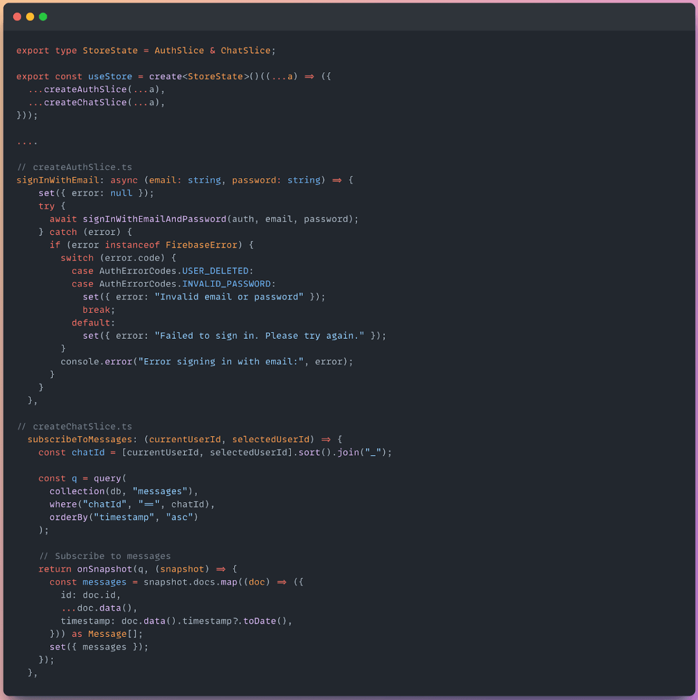 Example of generated code- Cursor.ai
