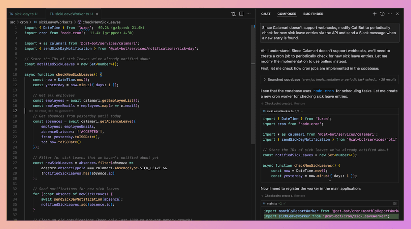 Fixed approach using polling-Cursor.ai