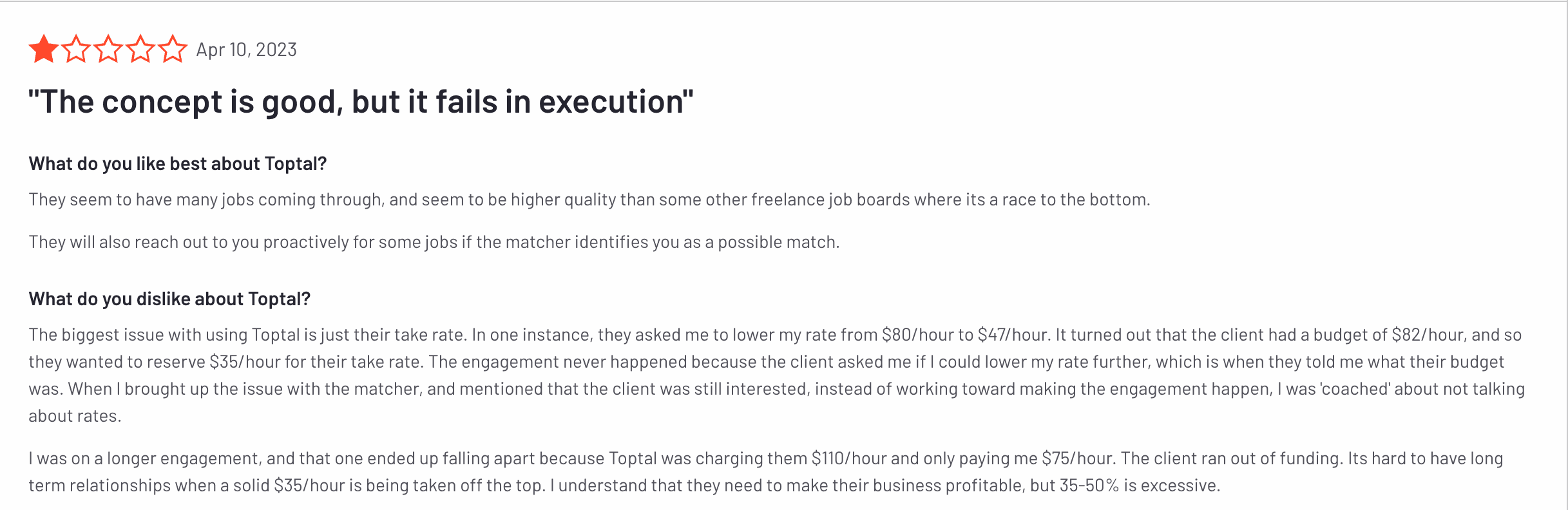 Toptal Markup