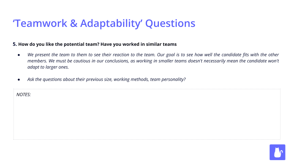 Example of the downloadable template page